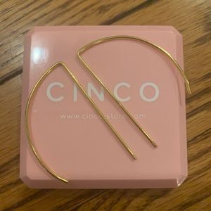 24k overlay wire hoop earrings